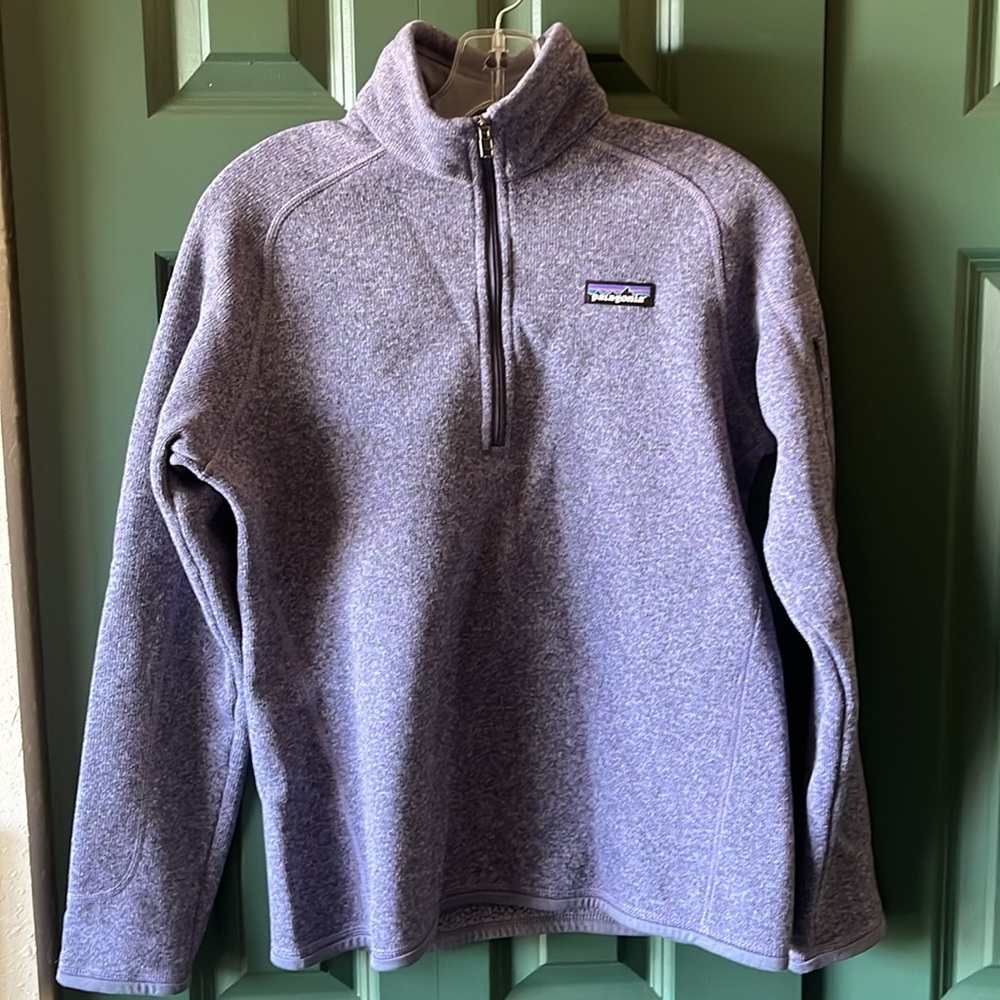 Purple Patagonia Zip Pullover